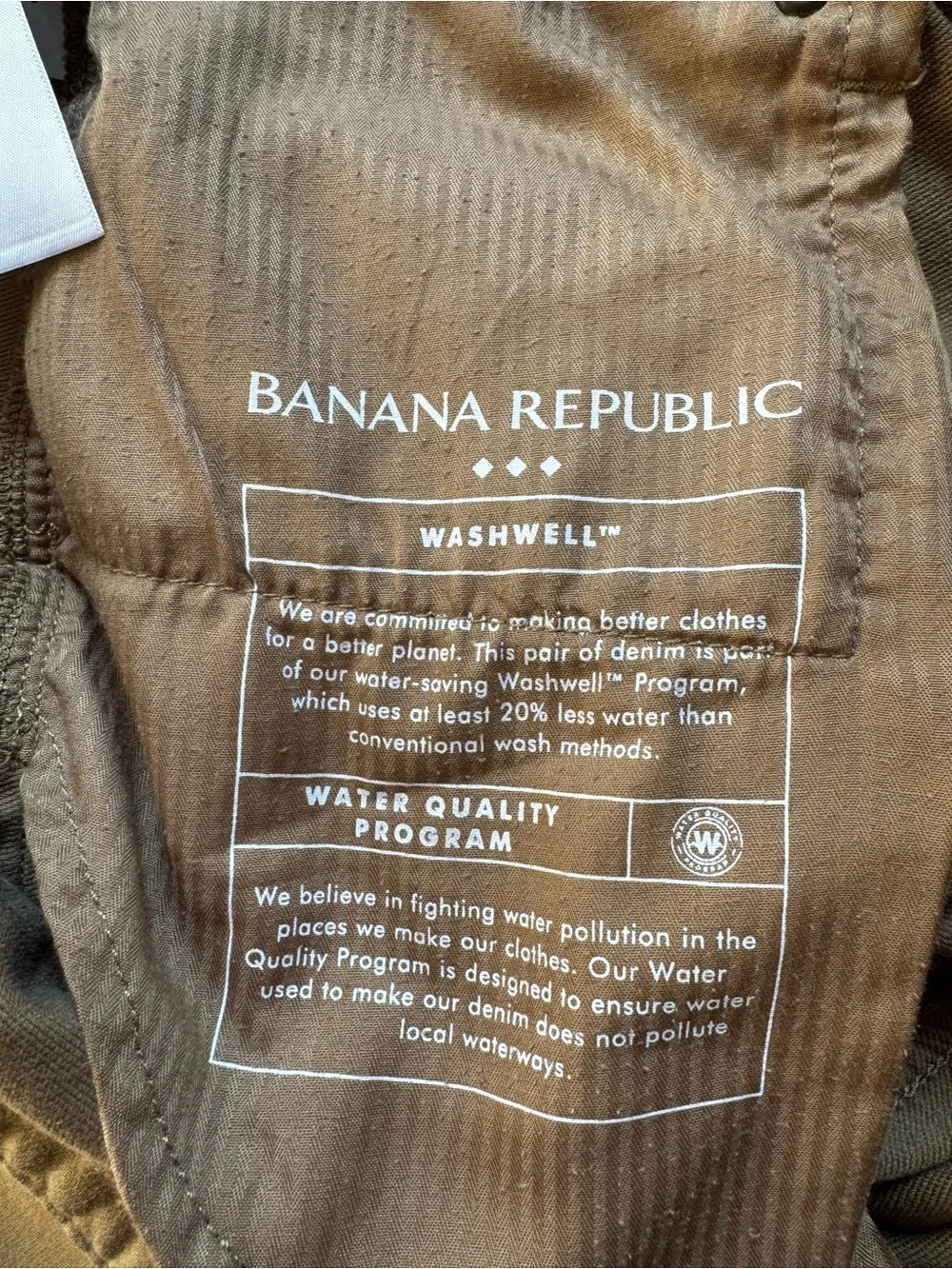 Banana Republic Men’s Travel Athletic Pants 34x32 Whiskey Brown Stretch